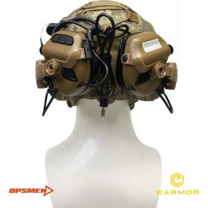 OPSMEN EARMOR M32X MOD3 KASK TIPI MIKROFONLU ATIS KULAKLIGI