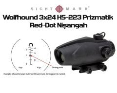 Wolfhound 3x24 HS-223 Prizmatik Red-Dot Nişangah