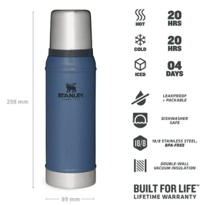 Stanley Klasik Vakumlu Paslanmaz Çelik Termos 0.75 LT