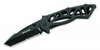 BUCK KNIFE (3595) 870 Bones Siyah Oksit Testere Ağızlı Çakı