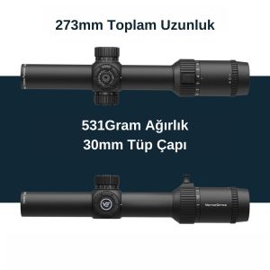 Vector Optics Forester 1-8x24 SFP Tüfek Dürbünü SCOC-38