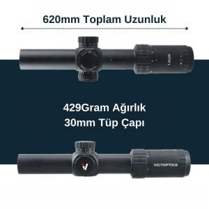 Victoptics S6 1-6x24 SFP Tüfek Dürbünü OPSL-22