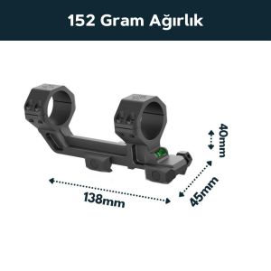 Vector Optics 21mm Ray İçin Dahili Su Terazili Dürbün Ayağı SCACD-23