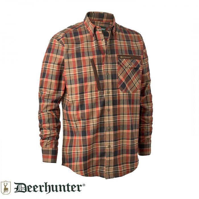 DEERHUNTER Hektor Turuncu Kareli Gömlek 43/44