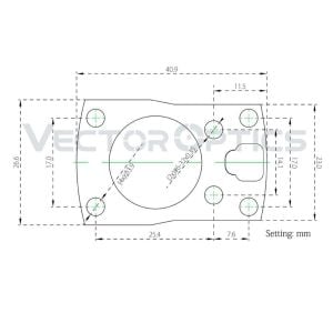 Vector Optics MAG Red Dot uyumlu Yükseltici Ayak Picatinny için SCFRM-11