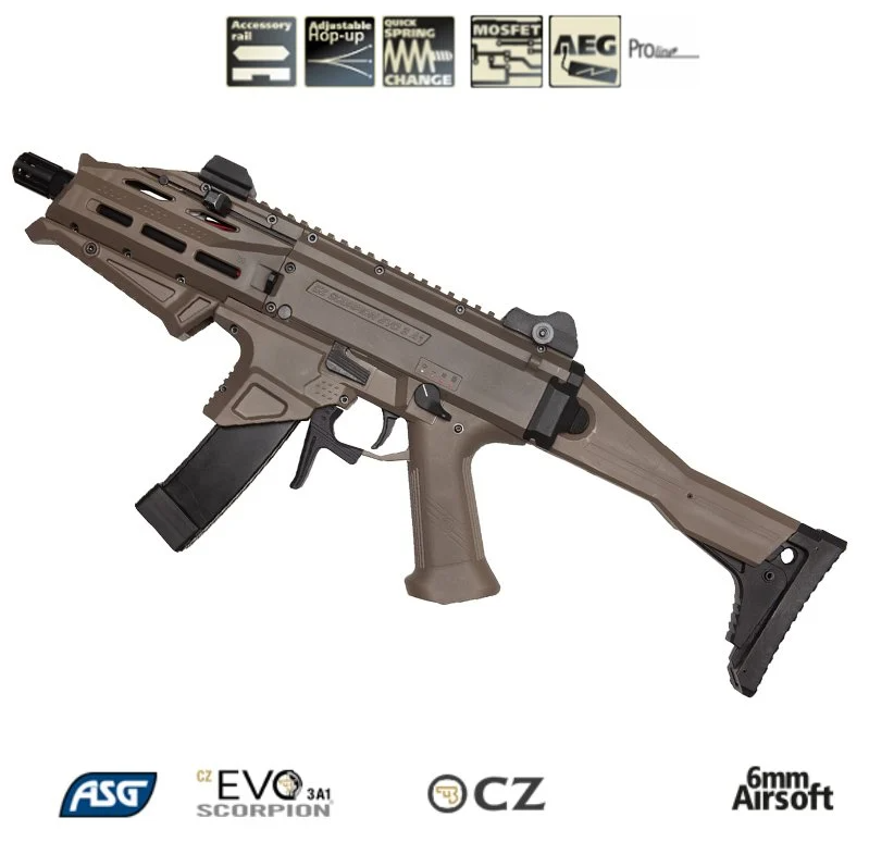 ASG CZ Scorpion EVO 3 ATEK AEG AIRSOFT TÜFEK -TAN / Dual Tone