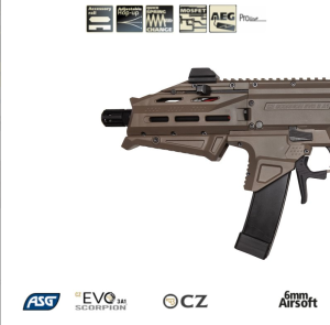 ASG CZ Scorpion EVO 3 ATEK AEG AIRSOFT TÜFEK -TAN / Dual Tone