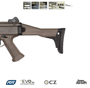 ASG CZ Scorpion EVO 3 ATEK AEG AIRSOFT TÜFEK -TAN / Dual Tone