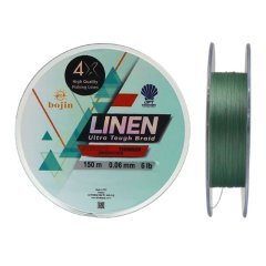 DFT Bojin 4X Linen İp Misina 0.06 mm  150 m  Yeşil