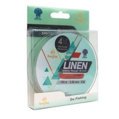 DFT Bojin 4X Linen İp Misina 0.06 mm  150 m  Yeşil