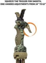 Primos Tripod, Gen3 Trigger Stick Kamuflaj 24-62 Inç (Büyük Boy)