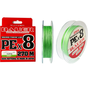 BAUER Pe 8x 270MT Fluoro Yeşil Ip Misina 0.18MM