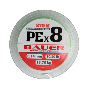 BAUER Pe 8x 270MT Fluoro Yeşil Ip Misina 0.14MM