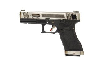 WE Glock G18 FullAuto T7 GBB Airsoft Tabanca SV Kızak / SV Namlu / BK Gövde