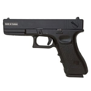KJW G18 Glock18 Metal Slide SIYAH GBB Airsoft Auto Glock Tabanca KP-18-BK