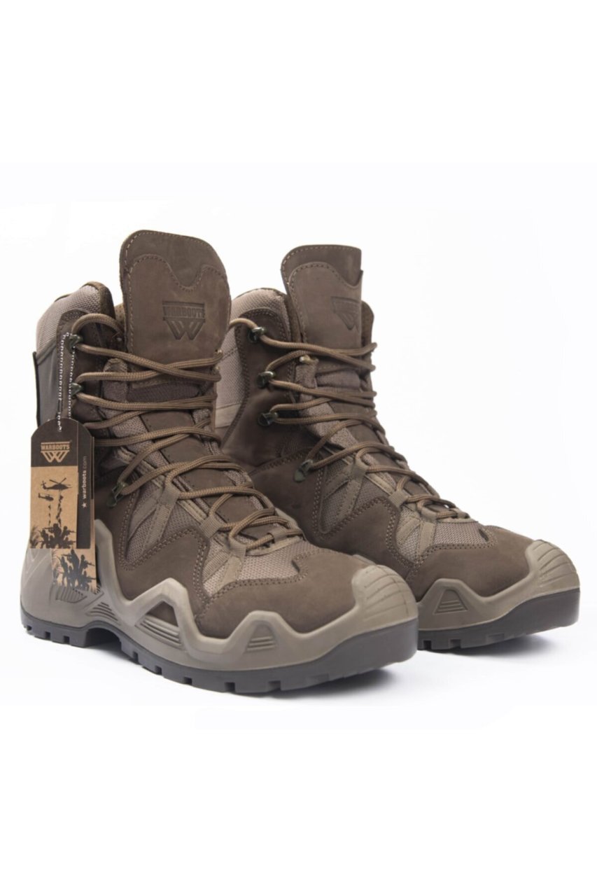 Warboots KHaki Nubuk Deri Waterproof Bot