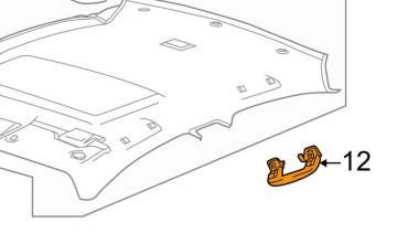 Chevrolet Yeni Aveo Arka Tavan Tutamağı Titanyum Orijinal Gm