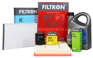 Opel Vectra C Filtron 1.6/ 1.8 Benzinli Motor Bakım Seti GM 5w30 5 LT Yağlı