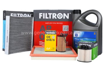 Opel İnsignia Filtron 1.4 Turbo Benzinli Motor Bakım Seti GM 5W30 Yağlı