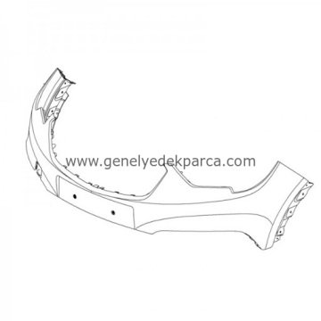 Opel Crossland X Ön Tampon Park Sensörsüz Orijinal GM