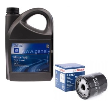 Opel İnsignia B 1.5 Benzinli Yağ Filtresi Bosch + Motor Yağı GM