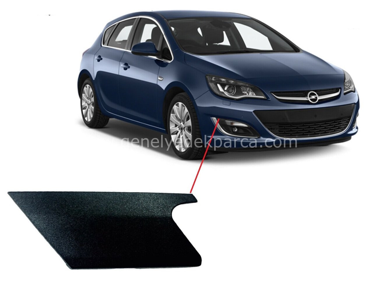 Opel Astra J Sis Çerçeve Kapağı Sağ Üst Büyük Olan