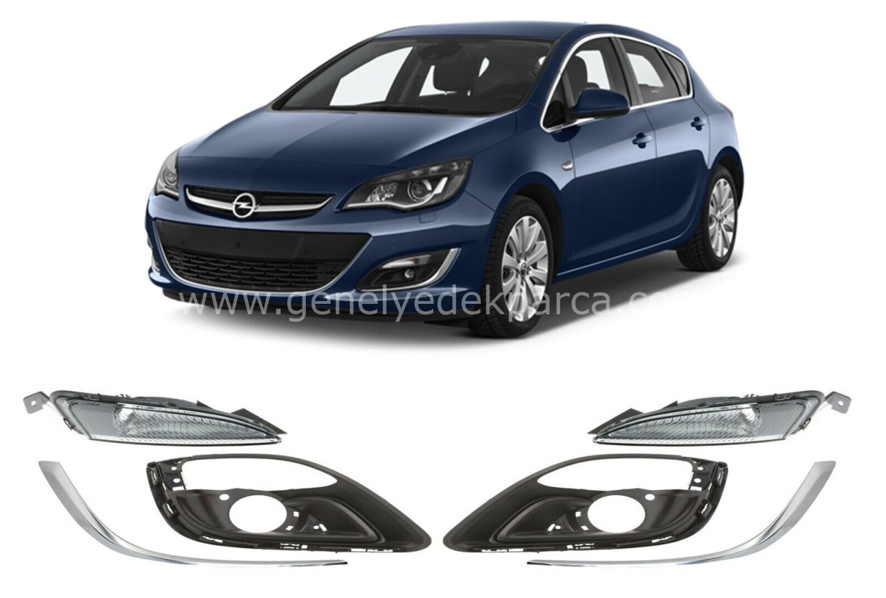 Opel Astra J Sis Far Çerçevesi Krom Çıta Sinyal Seti