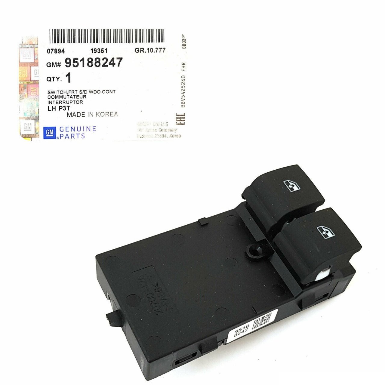 Chevrolet Yeni Aveo Cam Açma Kumanda Paneli Orijinal GM