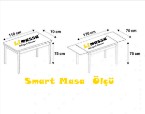 Smart Masa Takımı Siyah