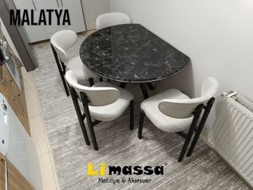 Elips Masa Sandalye Takımı