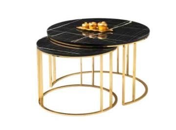Dolunay Orta Sehpa - Gold Ayak