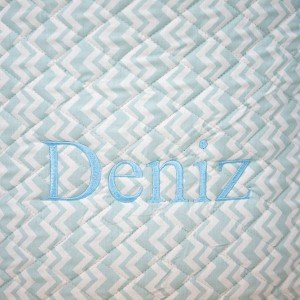Yeşil Zigzag Desenli Yumuşak Oyuncak Sepet