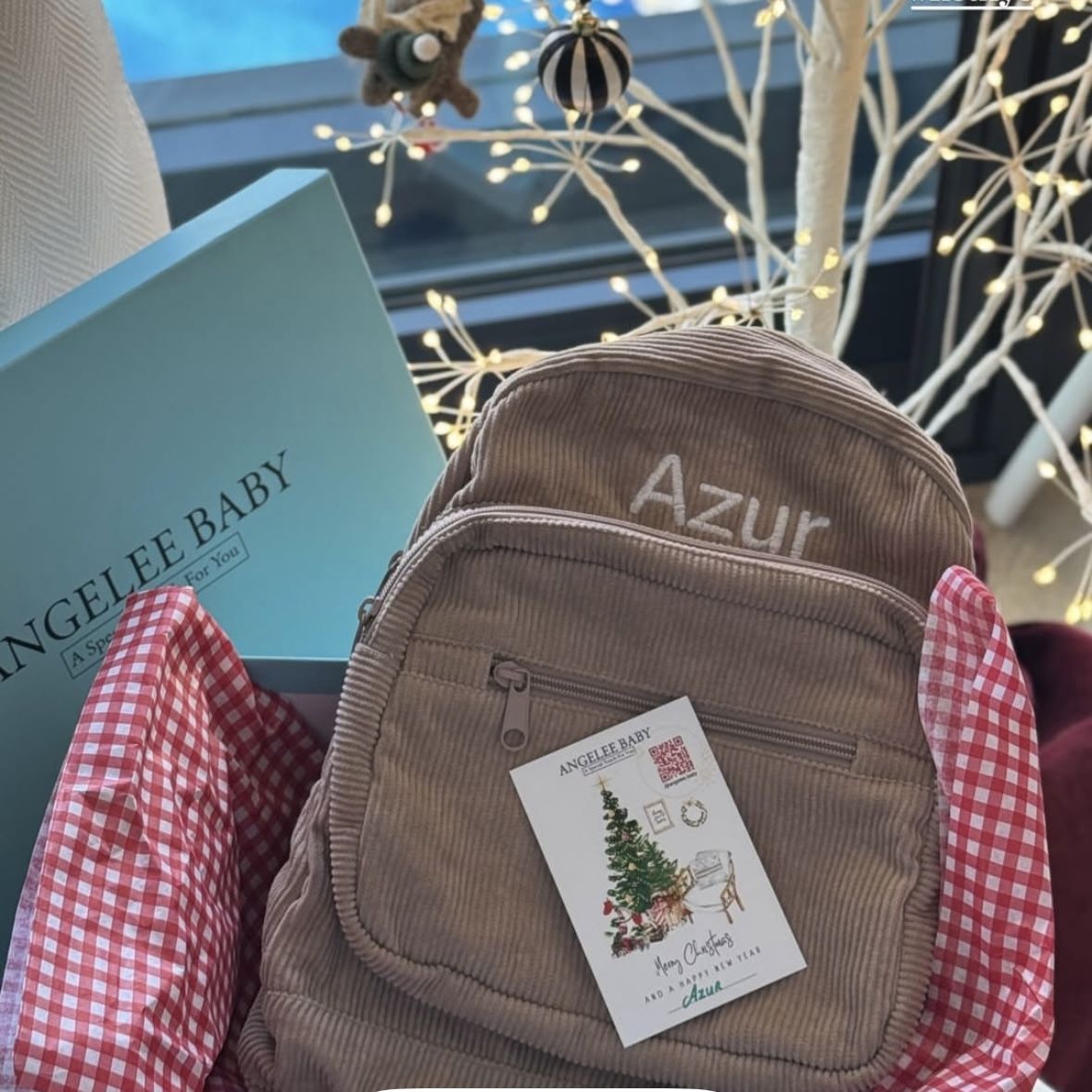 Camel Kadife Sırt Çantası