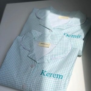 Mint Yeşili Gömlek Pijama Takımı