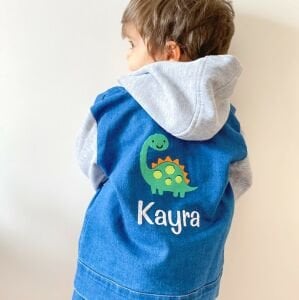 Sweat Kapüşonlu Kot Ceket