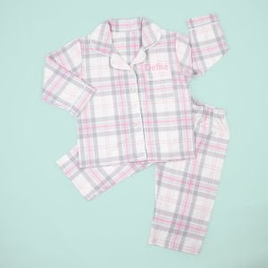 Pembe İsimli Filanel Gömlek Pijama Takımı