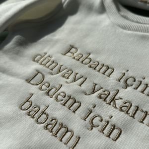 Sloganlı Sweat Takım