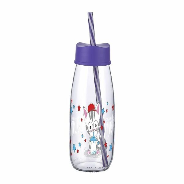 GökkuşağıTicaret Pipetli Su Ve Süt Şişesi Cam 250 ML