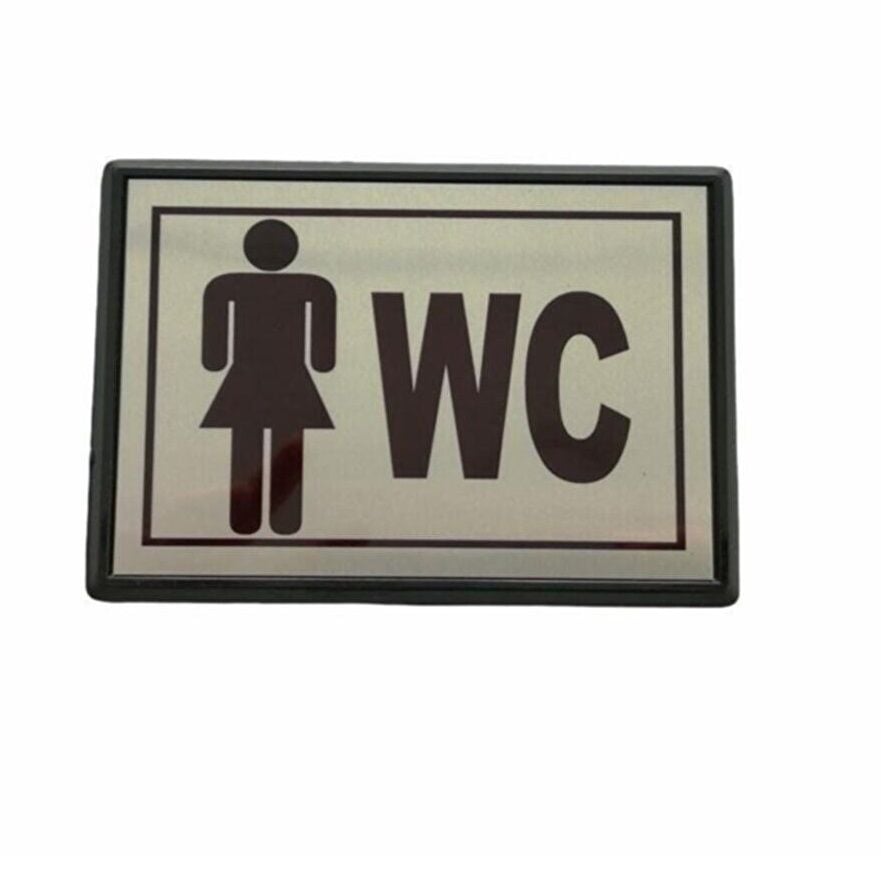 GökkuşağıTicaret Küçük Boy BAYAN WC Yönlendirme Tabelası 10 x 7 cm