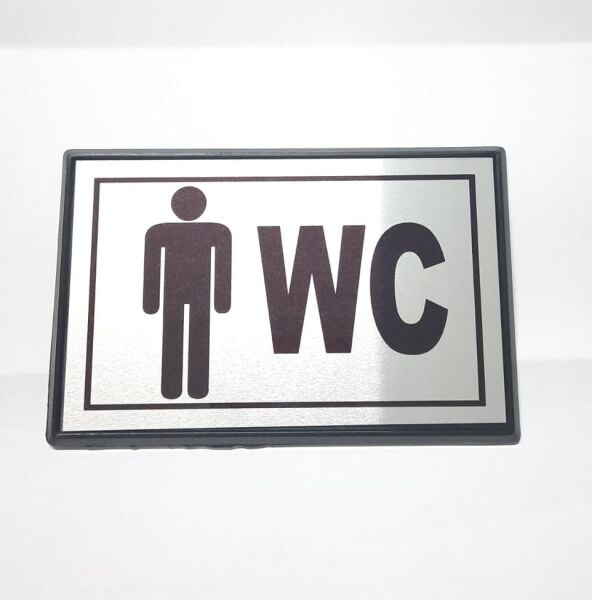 GökkuşağıTicaret Küçük Boy BAY WC Yönlendirme Tabelası 10 x 7 cm