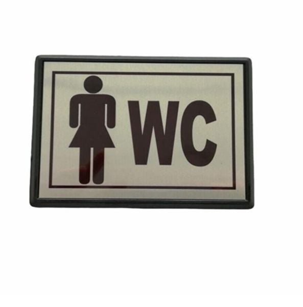 GökkuşağıTicaret Küçük Boy BAY-BAYAN WC Yönlendirme Tabelası 10 x 7 cm