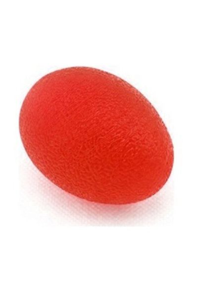 GökkuşağıTicaret Yumurta Top -  Silikon El Egzersiz Topu Kırmızı - Orta Sert