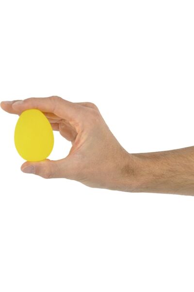 GökkuşağıTicaret Yumurta Top -  Silikon El Egzersiz Topu Sarı - Hafif Sert