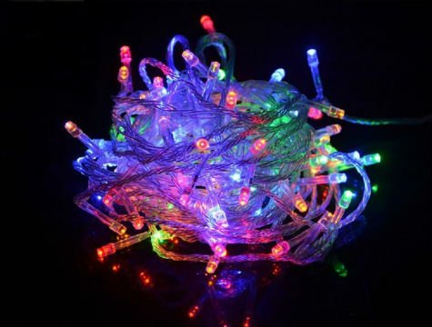 GökkuşağıTicaret 100 Ledli Renkli Yılbaşı Ağacı Işığı Led Ampül