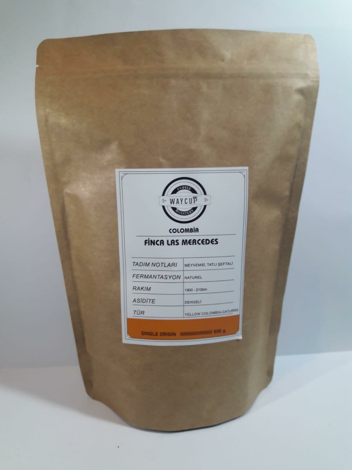 Waycup Coffee Colombia Finca Las Mercedes Çekirdek Kahve 250gr