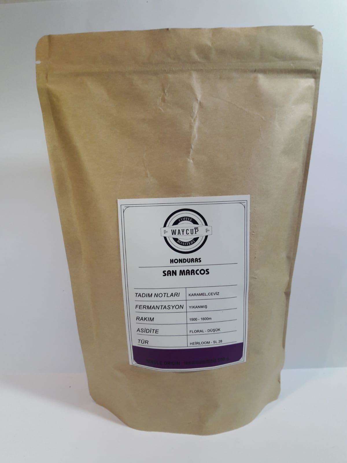 Waycup Coffee Honduras San Marcos Çekirdek Kahve 250gr