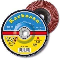 Karbosan Al.Ox.Flap Disk 180x22.23 60 Kum