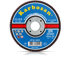 Karbosan ZR Flap Disk 115x22.23 40 Kum