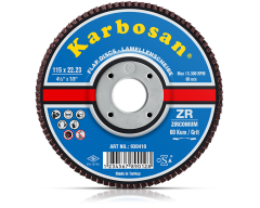 Karbosan ZR Flap Disk 115x22.23 80 Kum