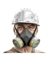 Max Safety YYM-SET1 Yarım Yüz Maskesi Çift Filtreli